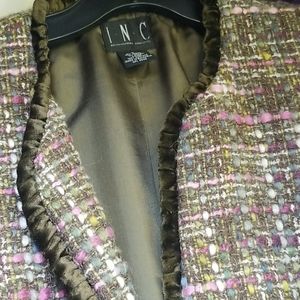 Multicolored Wool Jacket, size 6, GUC